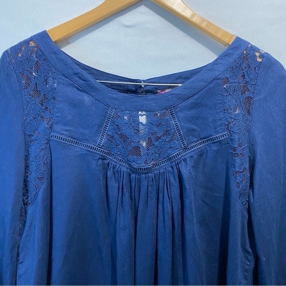 Rock & Roll Fairy Cowgirl Deep Blue Embroidered Western Top medium - Picture 3 of 14